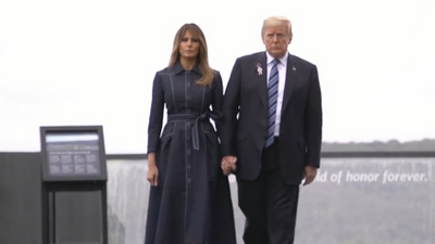 President Trump And First Lady Melania At Flight 93 Memorial