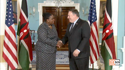 Pompeo Meets With Kenya Secretary for Foreign Affairs Secretary Monica Juma
