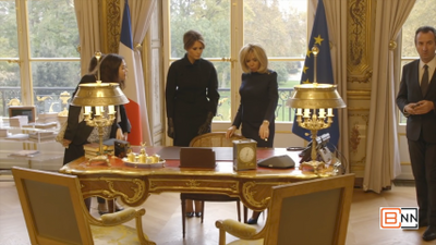 Melania Trump And Brigitte Macron In France
