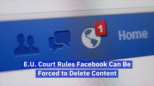 The EU Makes A Facebook Ruling